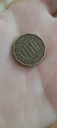 Moneda de colecție cu regina Elisabeta 1962
