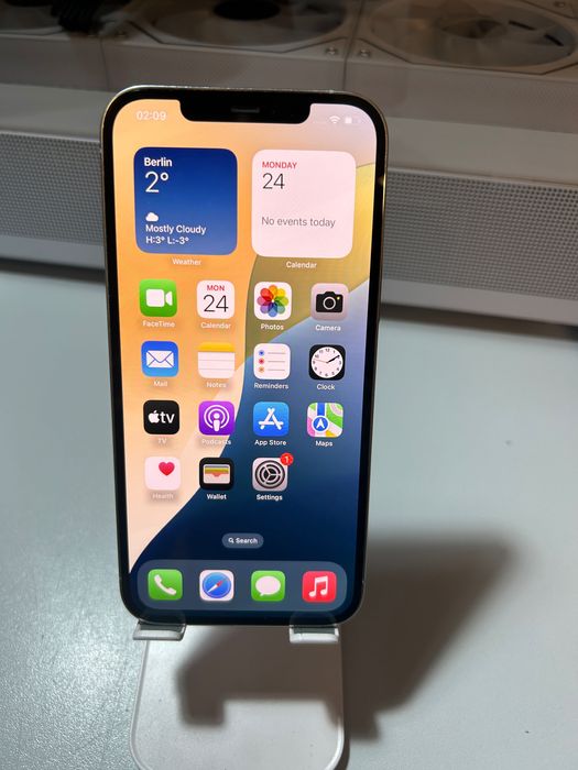 Telefon iPhone 12 Pro Max, White, 128GB, baterie 85%, Face ID