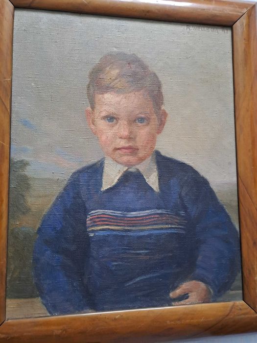 tablou pictura pe panza semnat Rudolf Welleba datat 1943