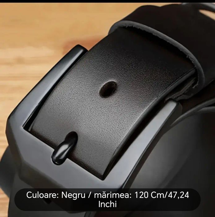 Curea Piele Naturală negru 120/130 cm