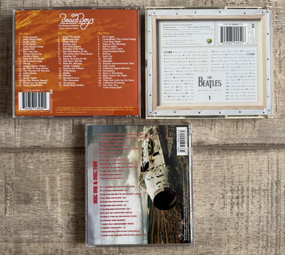 Cd Suede/Beach Boys/Beatles/Wings/Saragossa Band/Clayderman/Elton John