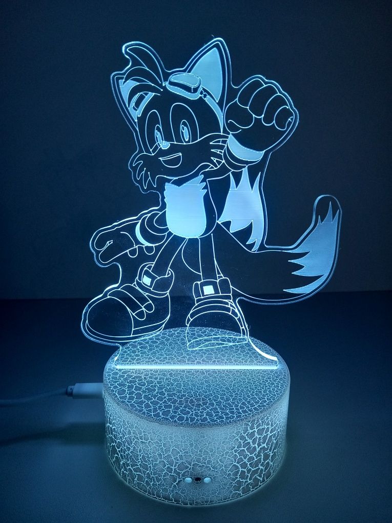 Jucarie Lampă de veghe Sonic led 3d