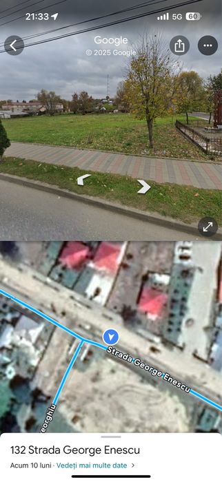 Teren intravilan Dorohoi- str. George Enescu (zona gării-troița)