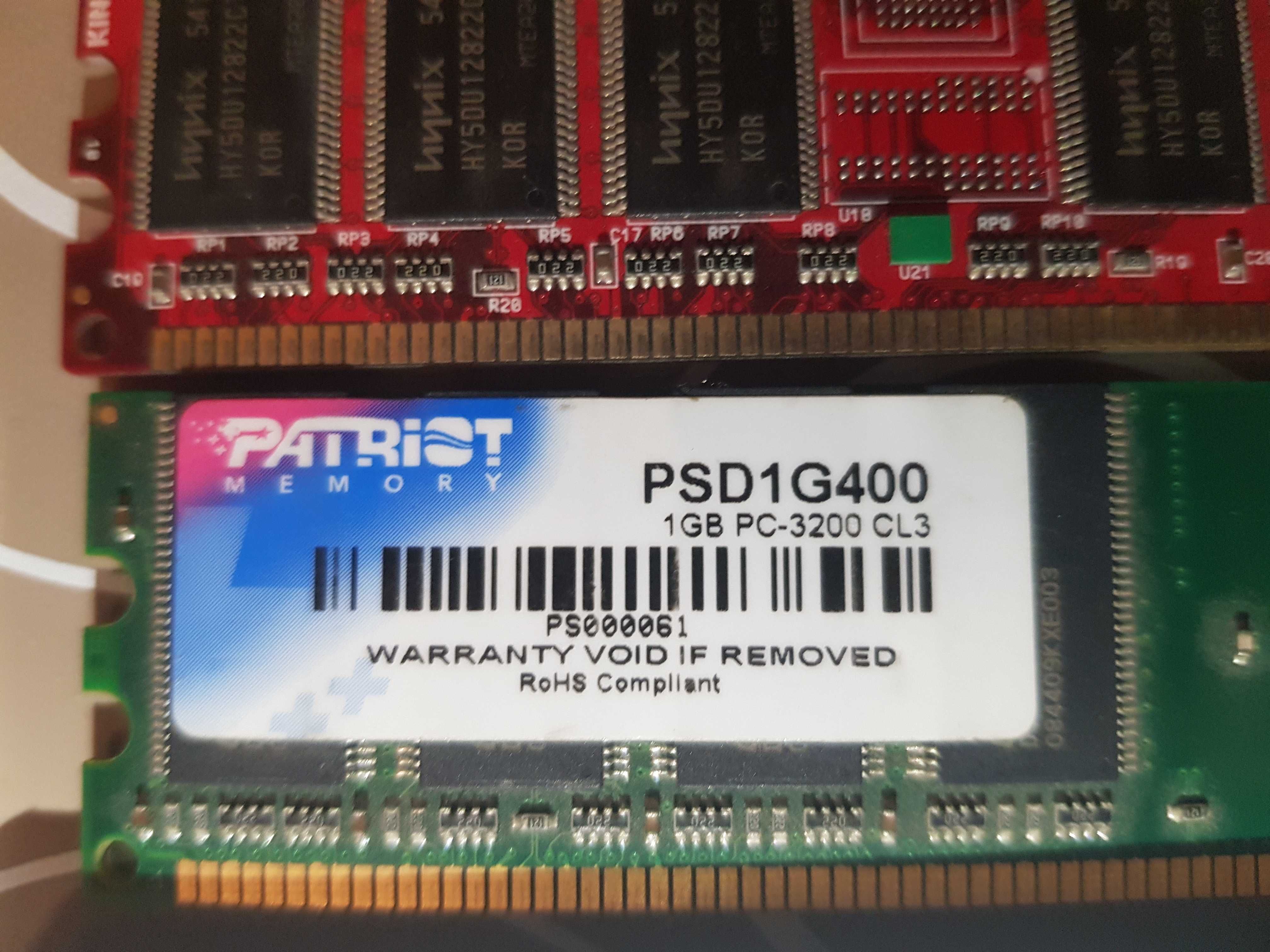 Memorii desktop 1Gb DDR400 DDR2 533Mhz