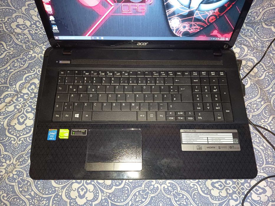 Laptop Acer esport gaming, Core i5, Nvidia 820m, hdd 1TB, 8gb, full hd