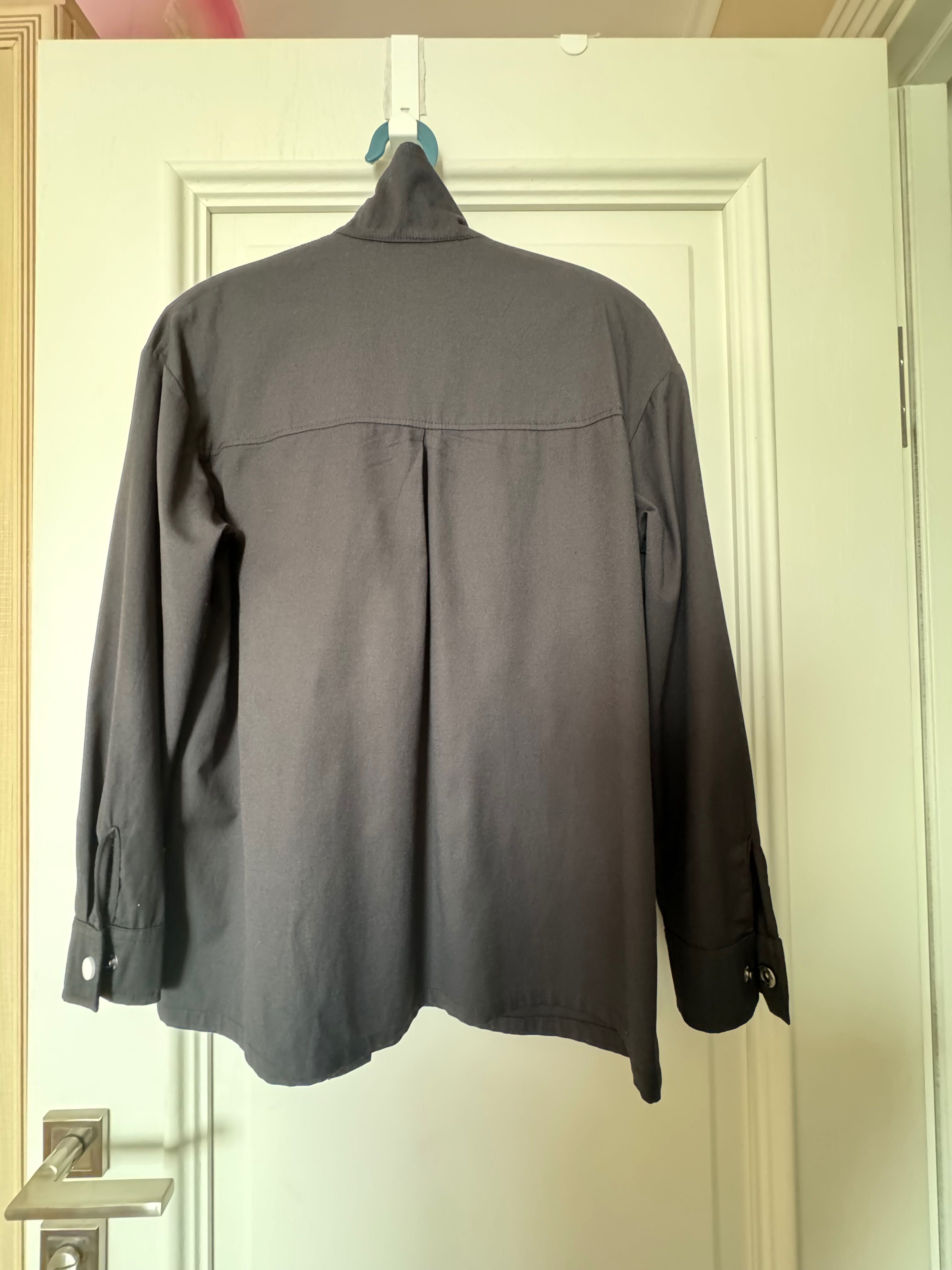 Черная рубашка от БОДО (Россия) 156-164р, унисекс, состояние идеальное