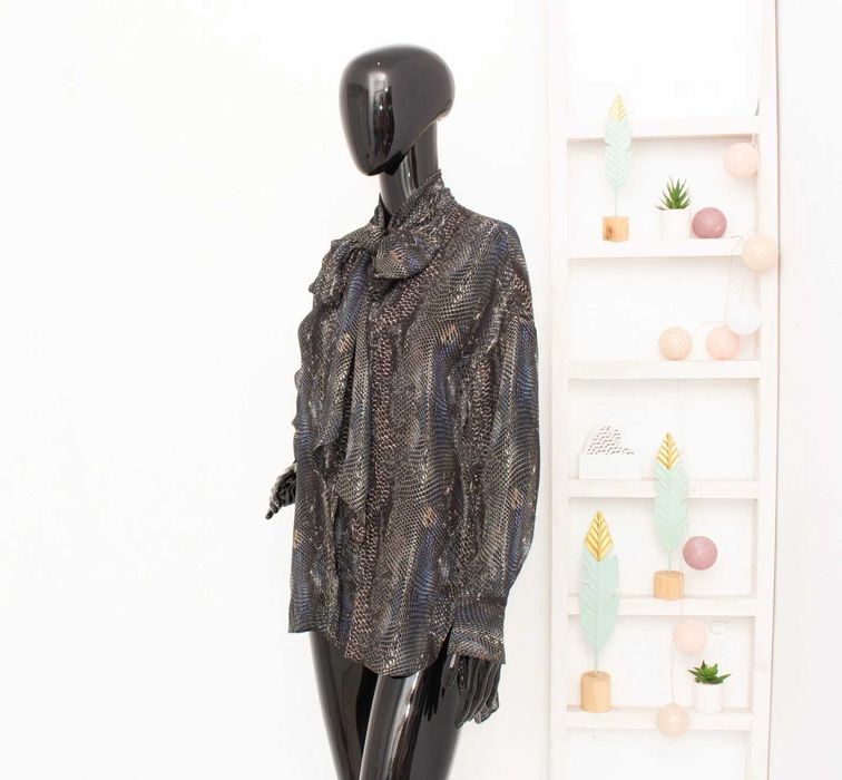 Massimo Dutti дамска блуза змийски принт вискоза 36 S