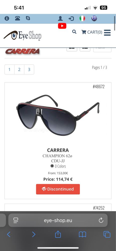 Слънчеви очила Carrera champion 0138