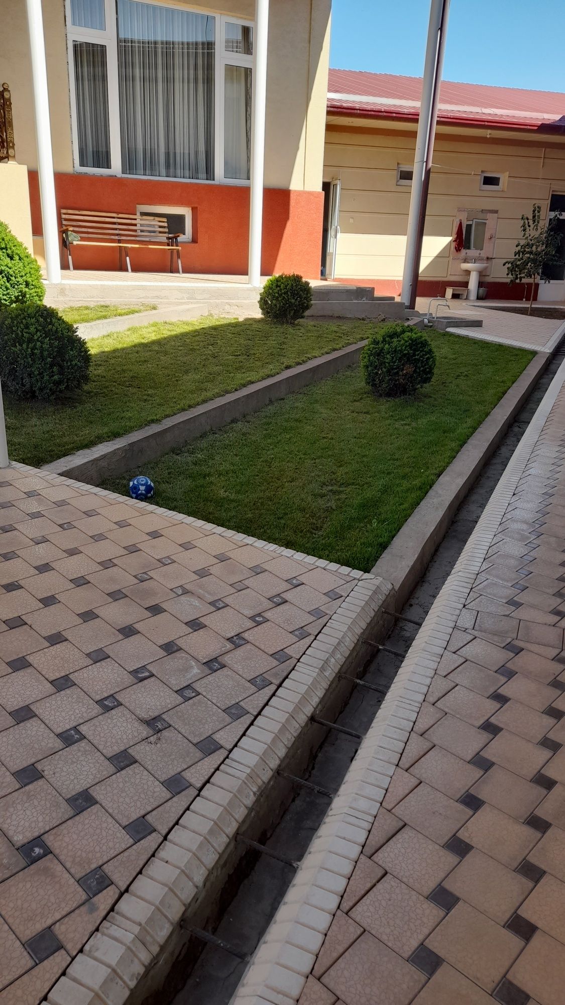 Gazon palif fantan landshaft