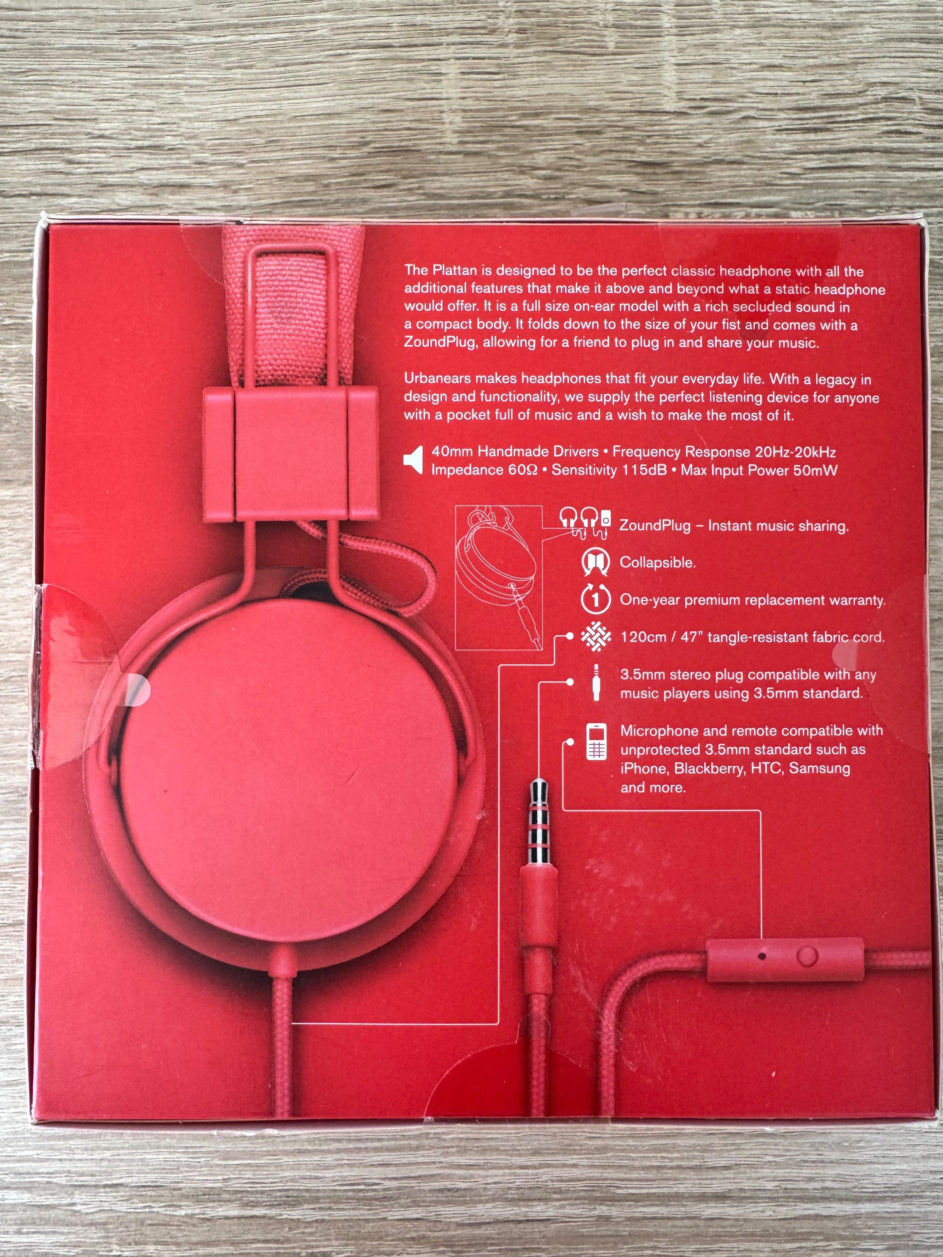 *Нов* Urbanears Plattan Tomato - HiFi слушалки