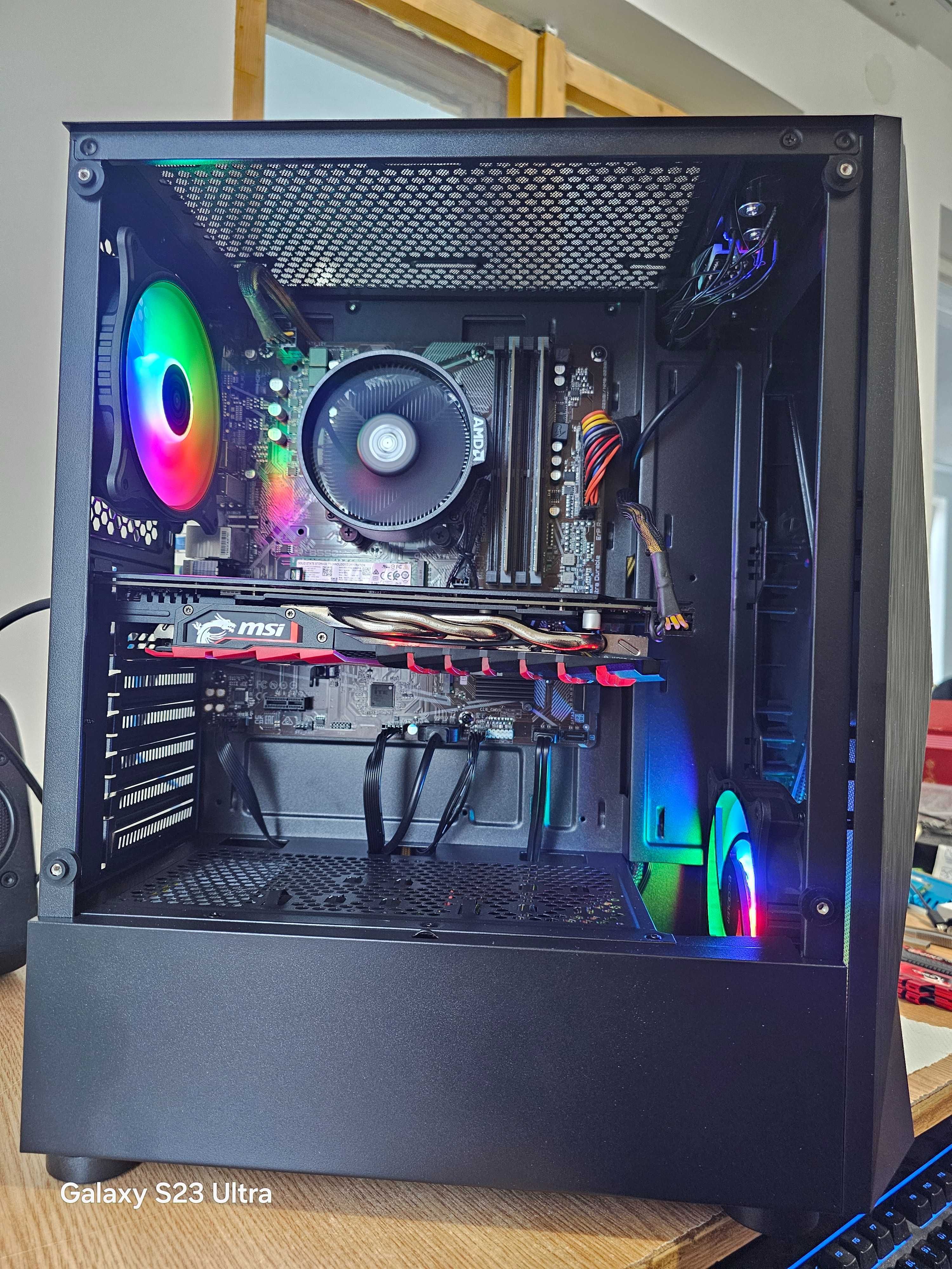 Unitate PC Gaming Ryzen 7 2700 4.10Ghz/16GB DDR4/GTX 1060 6GB/SSD/HDD