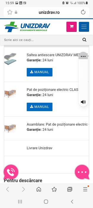 Pat poziționare electric