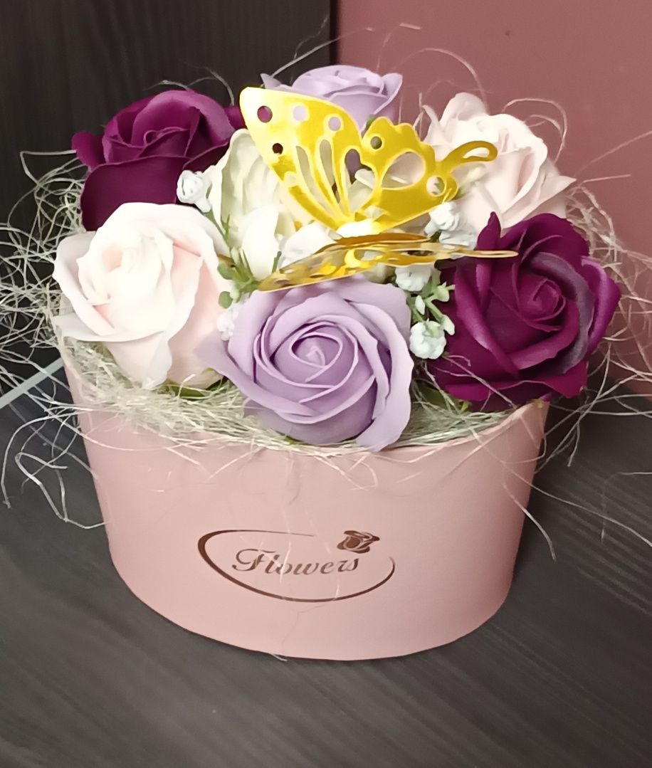 Чантички със сапунени цветя