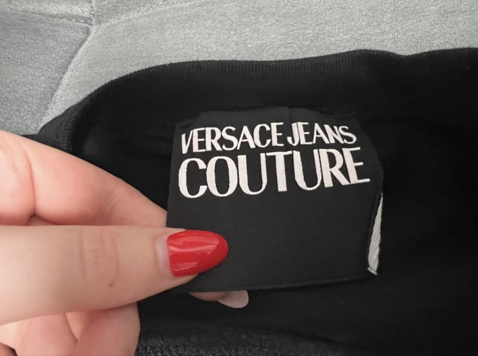 Crop top Versace negru marimea S