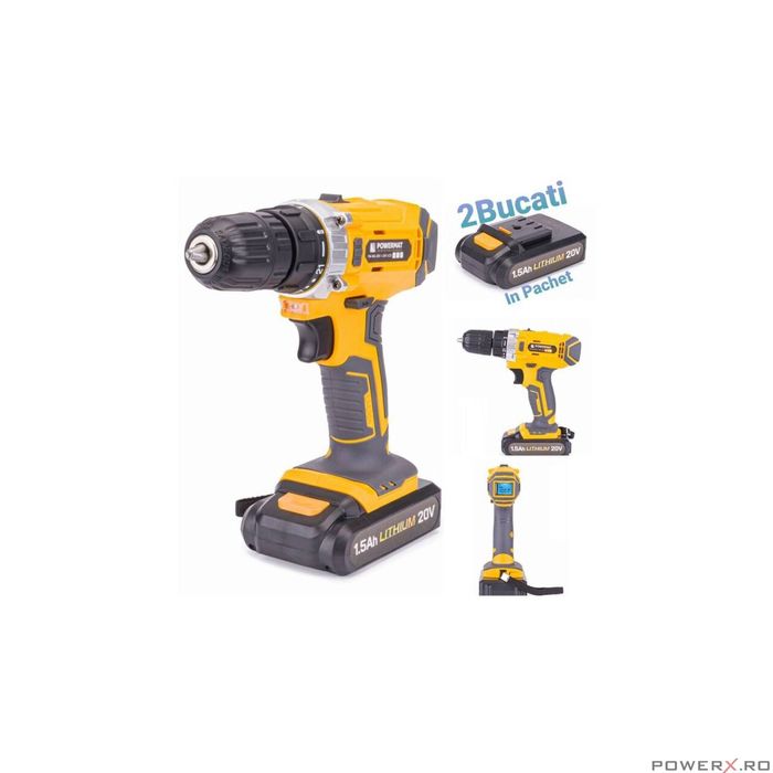 Filetanta afisaj LCD 2, acumulatori 20V1.5Ah, bormasina pentru gaurit,
