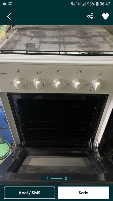 Aragaz zanussi fara rugina