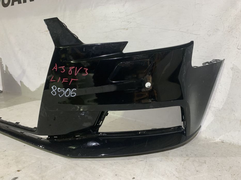 Bara fata Audi A3, Hatchback, 2016, 2017, 2018, 2019, cod origine OE 8V3807437AF, cu gauri pentru spalatori faruri si senzori de parcare (4).