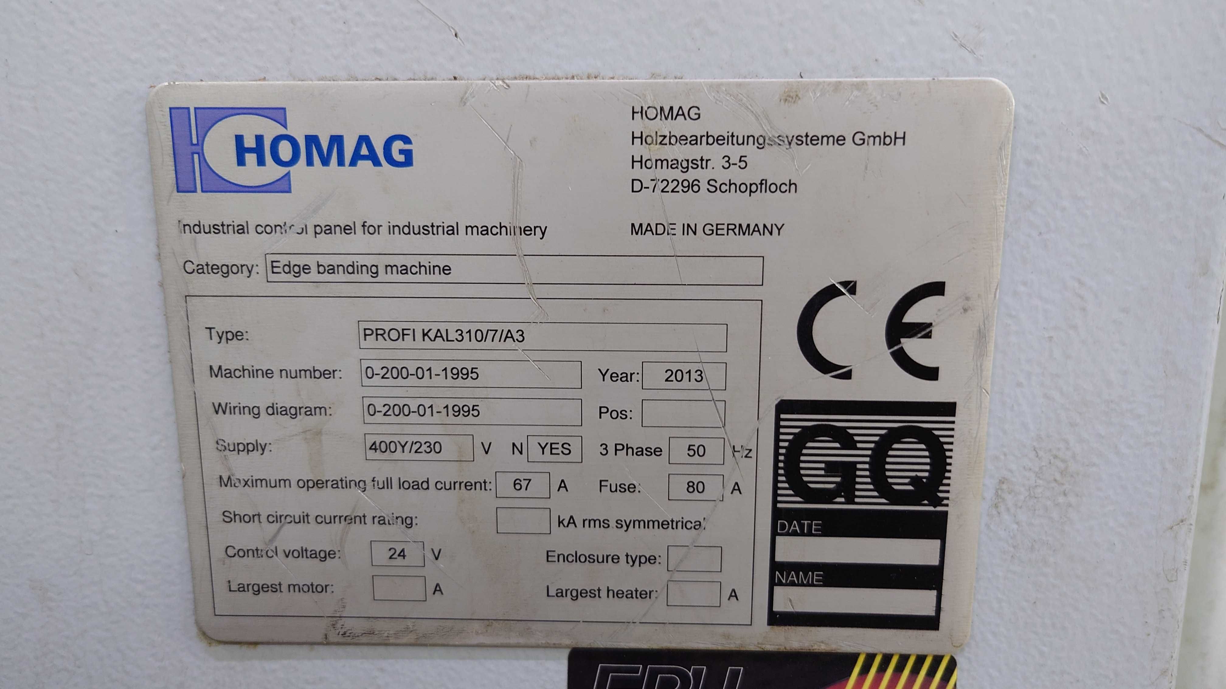 Кантираща машина PROFI KAL310/7/A3