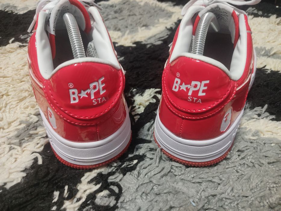 Bapesta red and white