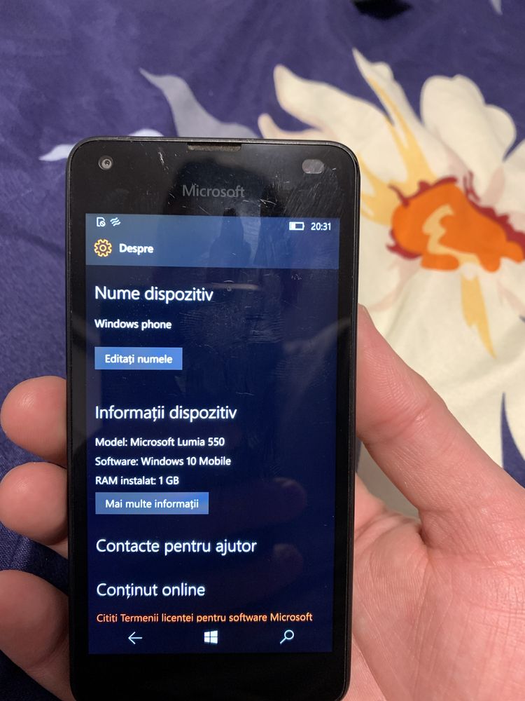 Vand telefon Microsoft Lumia 550