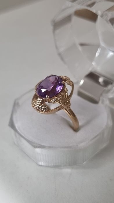 Vintage оригинален Съветски златен пръстен СССР