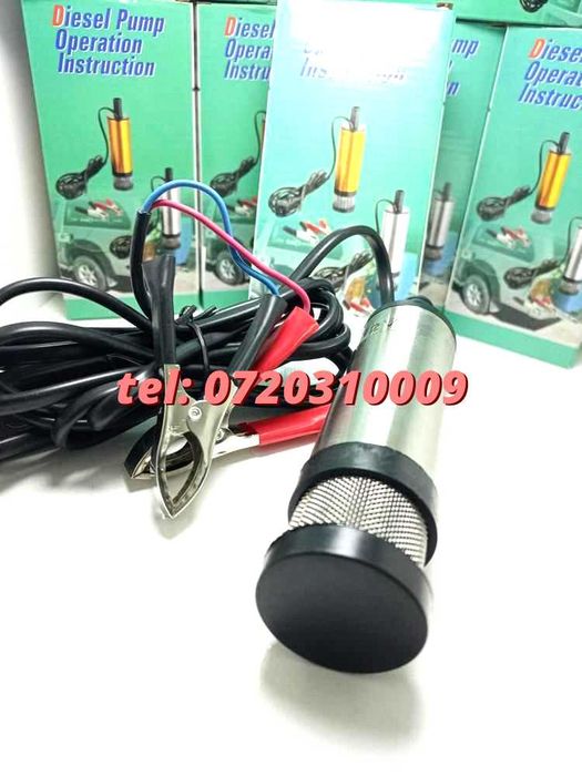 Pompa Submersibila 12v 12litri Per Minut Pentru Golit Butoaie