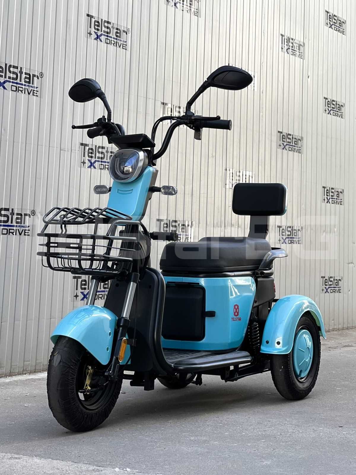 Електрическа Триколка 2+1 750.2 NEW VESPA STYLE  2024 ГОДИНА