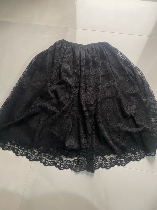 Fusta din dantela Zara de culoare neagra marimea M