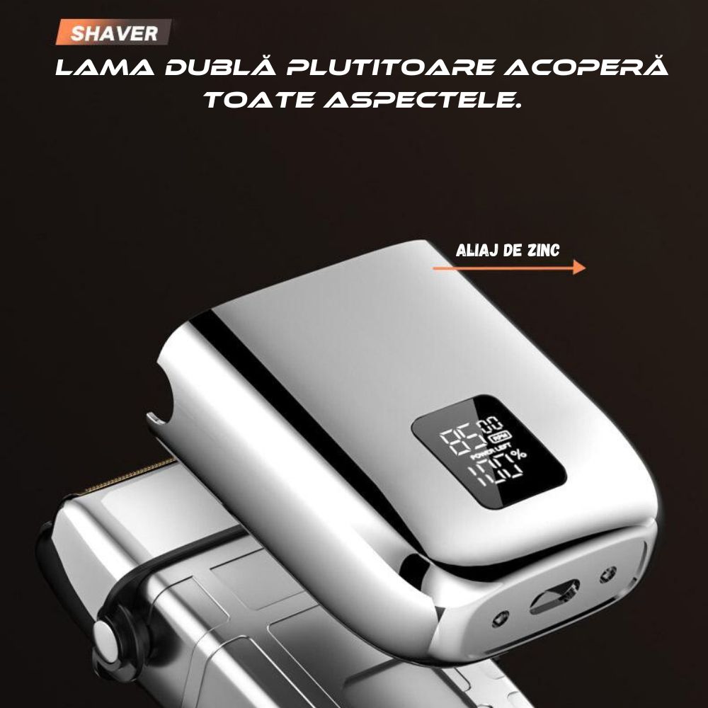 Aparat de Ras Electric 4D, 8500 RPM, 3 Viteze, USB, LED, Waterproof