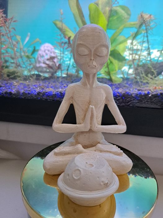 statuie decor extraterestru UFO acvariu