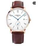 Carnival Business Automatic Seagull ST17 Ultra Thin 40 mm Auriu Roze