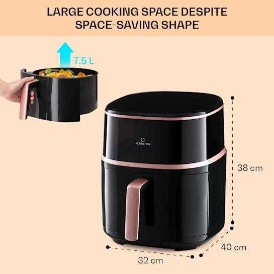 Klarstein Фритюрник с горещ въздух, с функция за готвене на пара