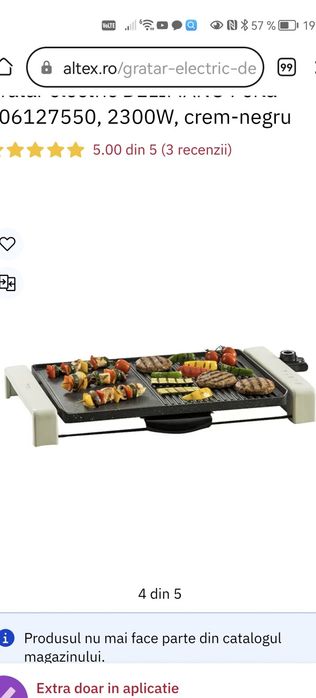 Gratar electric Delimano Perla