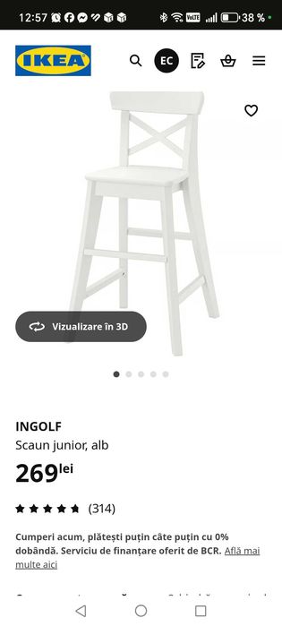 Scaun Junior Ikea, Ingolf