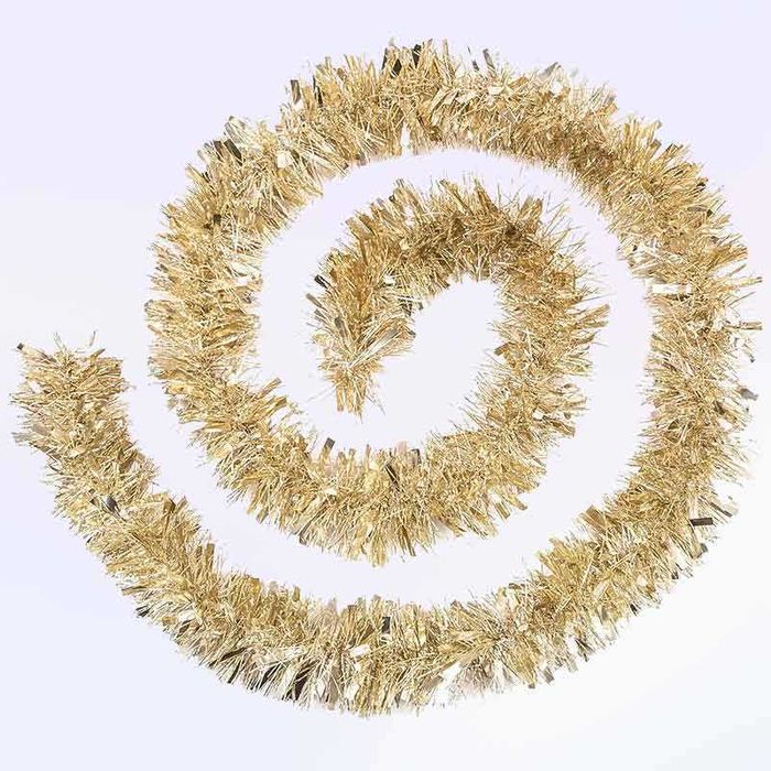 Златна коледна декоративна гирлянда 2 м, златна