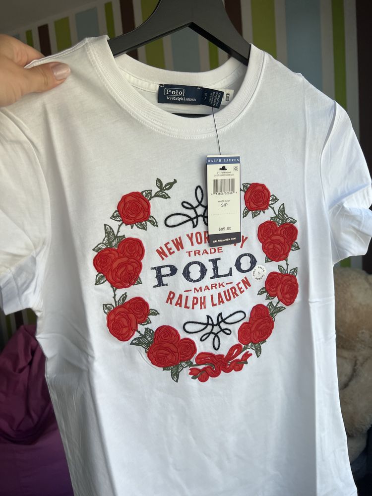 Tricou dama Ralph Lauren brodat S