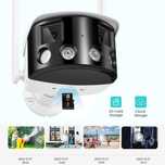 WIFI kamera  Двойная линза камера наружная 180 / Цвет ночного видения