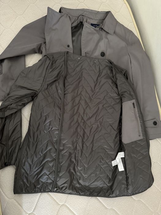 Trenci / parpalac cu captuseala, barbati, ZARA, marimea M, gri sobolan