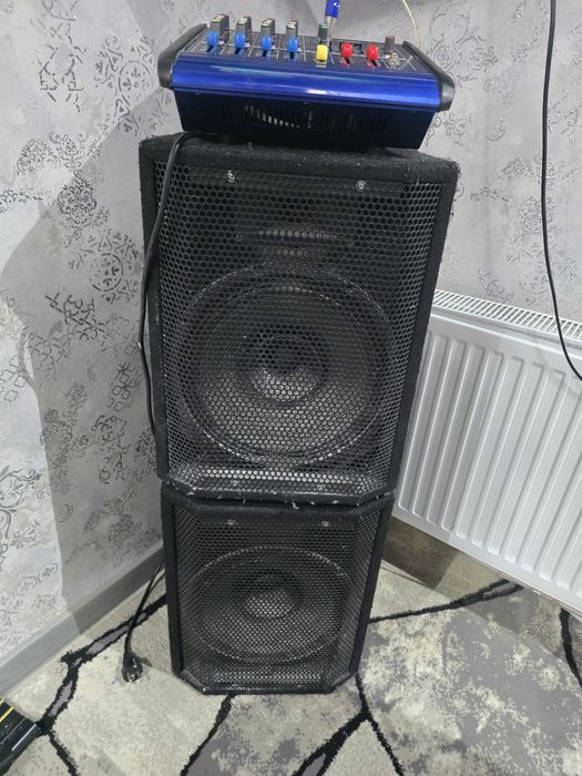 микшер ва колонки комплект сотилади