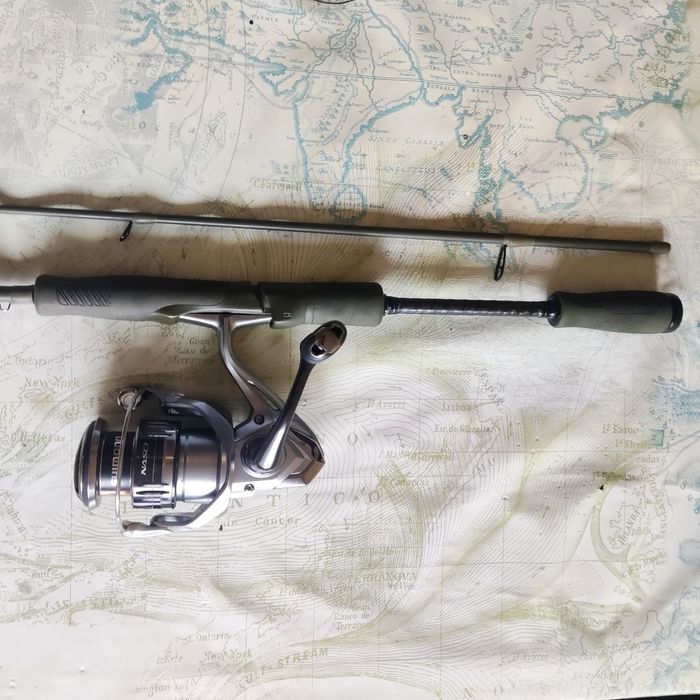 Спининг такъми Savage gear SG4, Shimano NASCI , Golden Catch Inquisito