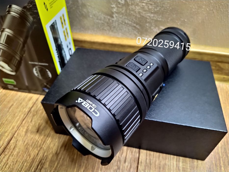 Lanterna Profesionala COBA CB-G401, Putere 300W, 4 Acumulatori