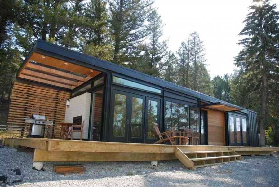 Case pe structura metalica, containere locuibile, cabane tipA la cheie