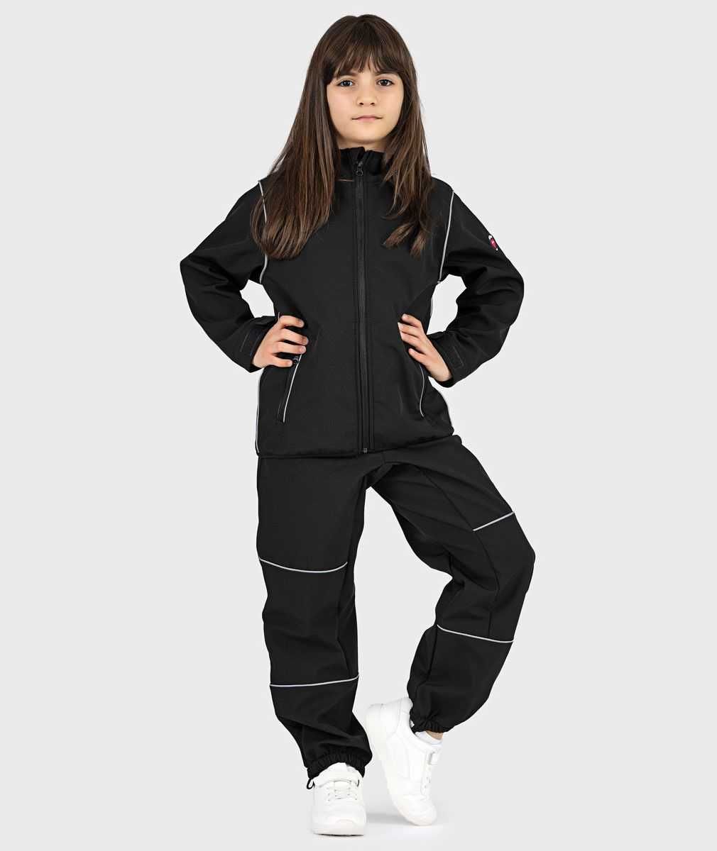 SET iELM - Waterproof Softshell Hoodie And Shell Pants Black