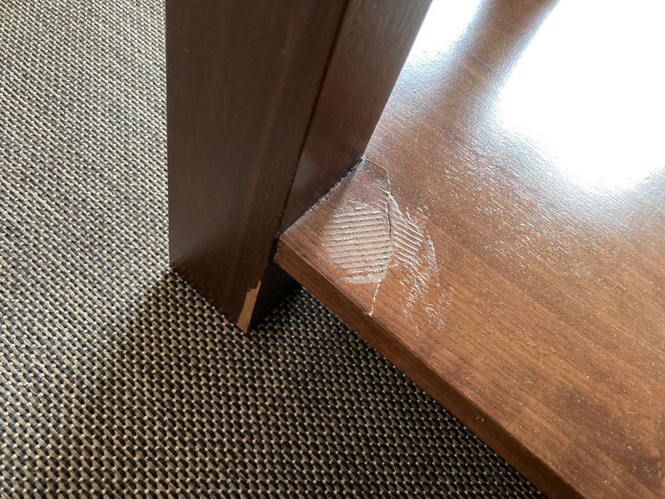 Măsuță cafea lemn masiv nuc furnir, mobilă living