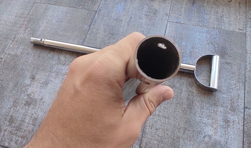 Дръжка, държач за лопата. Тръба от неръждаема стомана Офроуд, off-road