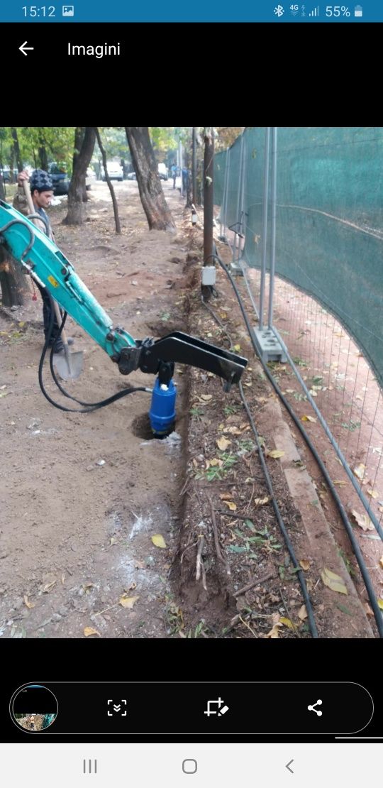 De Închiriat Utilaje Construcții, Foreza Burghiu Pamant Sfredel & Bur