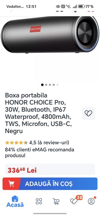 Vând boxă Honor choice