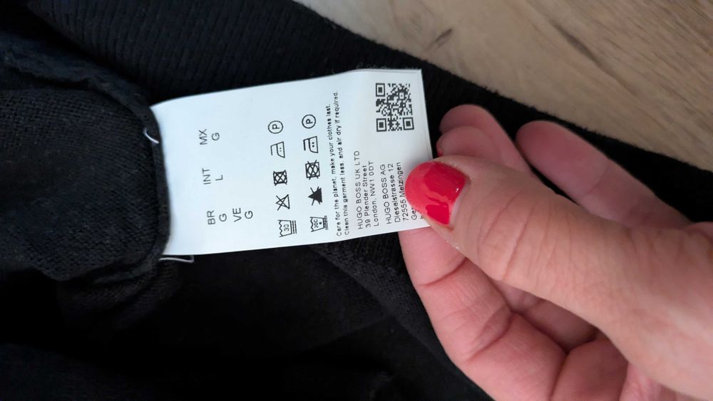 Мъжки пуловер Hugo Boss L размер памучен