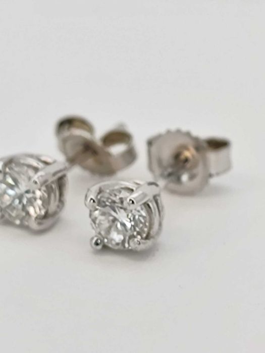Cercei aur 14k cu diamante 0.55ct