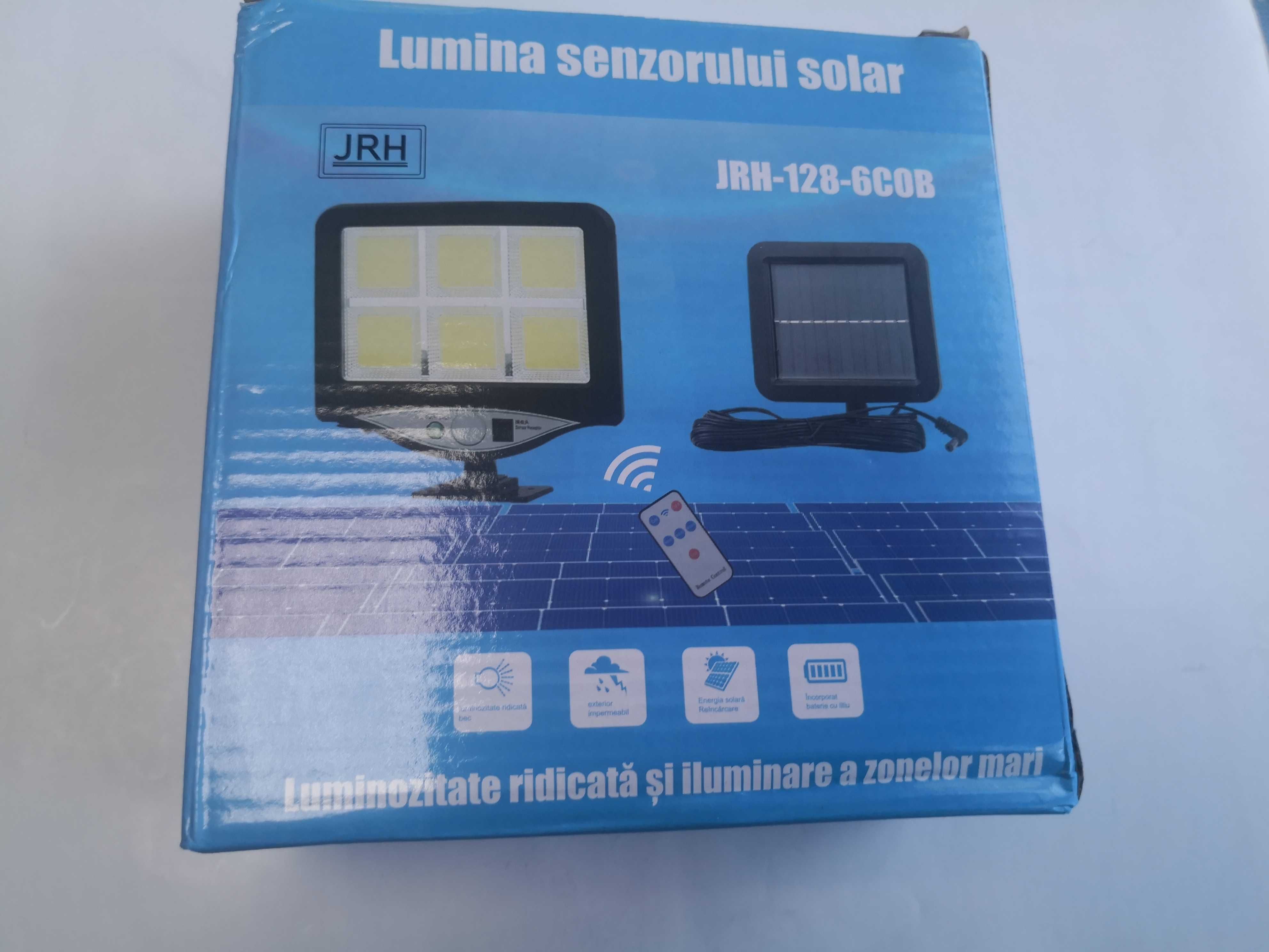 Lampa solara cu 6 led cob cu brate reglabile si telecomanda